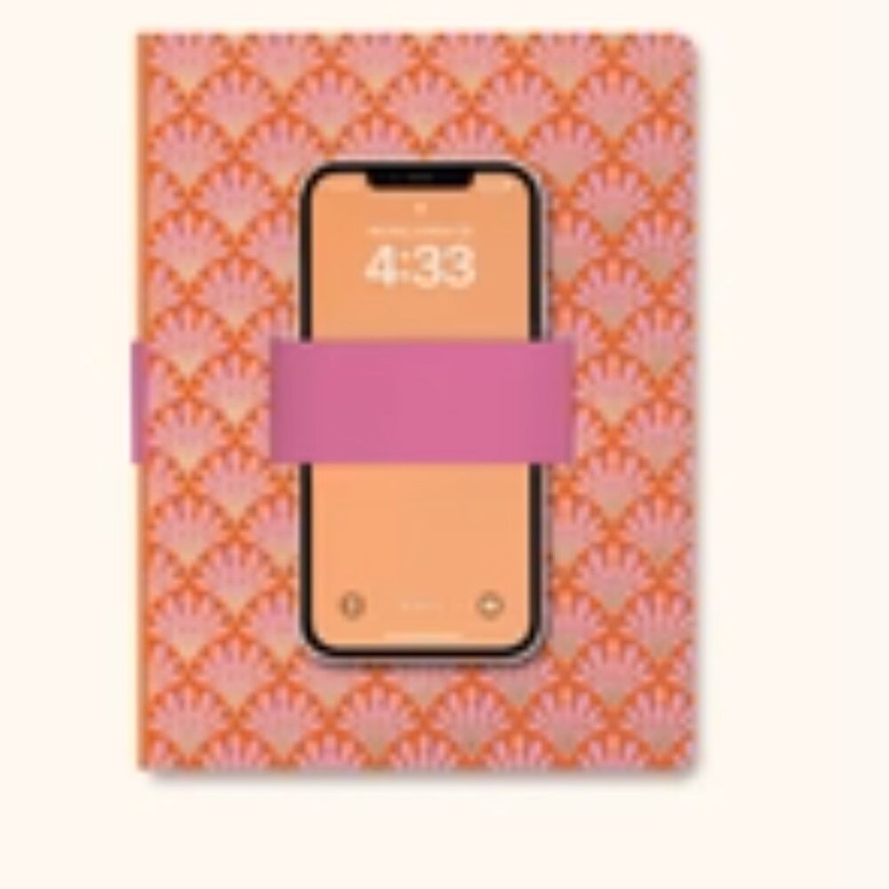 Tropical Blooms Casey Notebook with Phone Loop